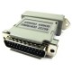 Adaptador DB25M a DB25M