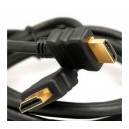 Cable HDMI M-M dorado 1.9m