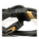 Cable HDMI M-M dorado 1.8m