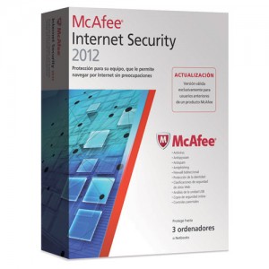 McAfee Internet Security 2012 para 3 equipos